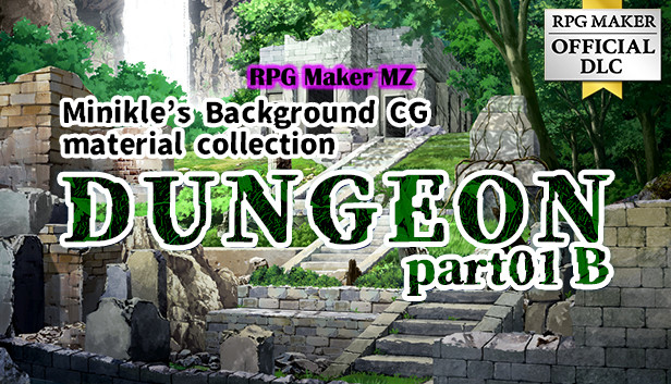 RPG Maker MZ - Minikle's Background CG Material Collection "Dungeon" part01 B Steam capsule image