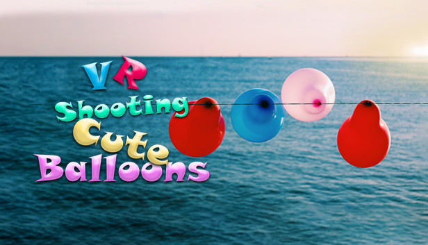VR shooting cute balloons Steam capsule image
