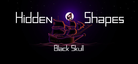 Hidden Shapes Black Skull - Jigsaw Puzzle Game