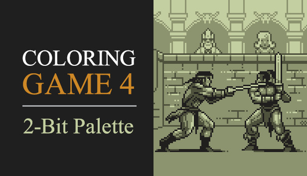 Coloring Game 4 – 2-Bit Palette Steam capsule image