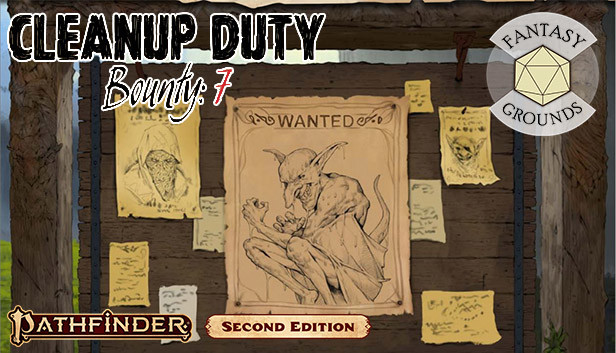 Fantasy Grounds - Pathfinder 2 RPG - Pathfinder Bounty #7: Cleanup Duty Steam capsule image