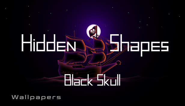 Hidden Shapes Black Skull - Wallpapers Steam capsule image