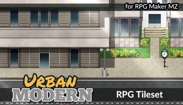 RPG Maker MZ - KR Urban Modern Tileset Steam capsule image