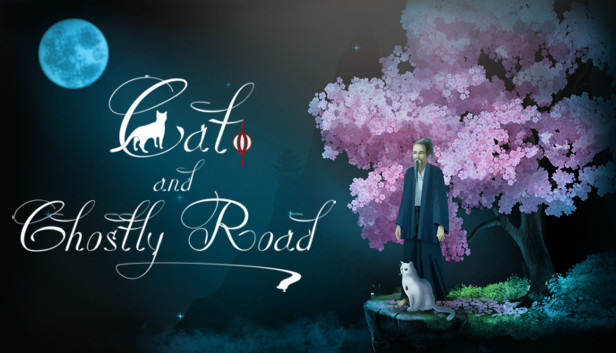 Cat And Ghostly Road - Wallpapers Steam capsule image