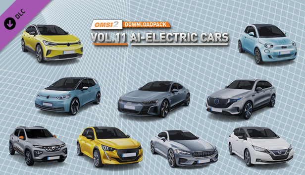 OMSI 2 Add-on Downloadpack Vol. 11 – KI-Elektroautos Steam capsule image
