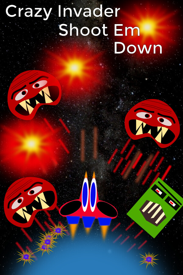 Crazy Invader ShootEm Down