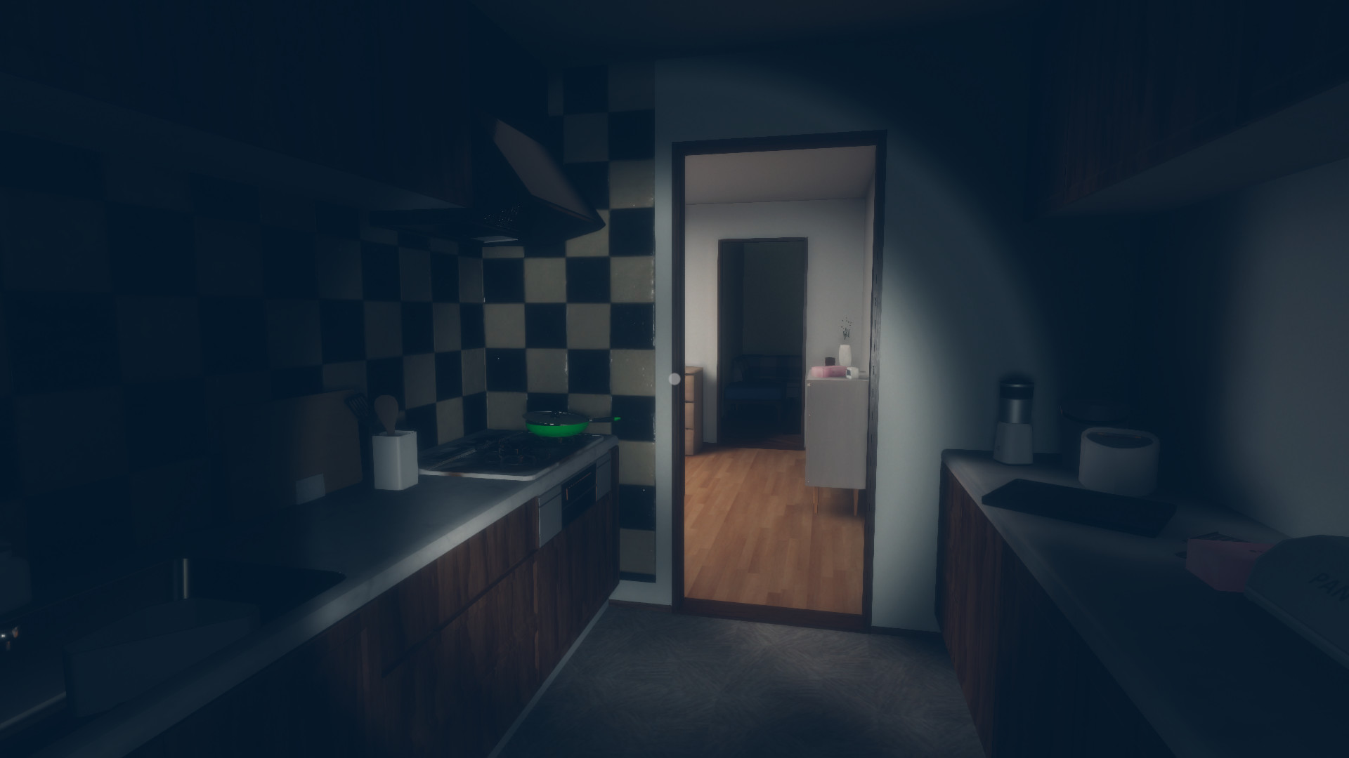 dark kitchen
