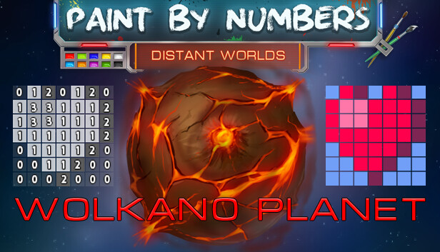Paint By Numbers - Wolkano Planet Steam capsule image