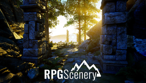 RPGScenery - Stairway in a Gorge Scene Steam capsule image