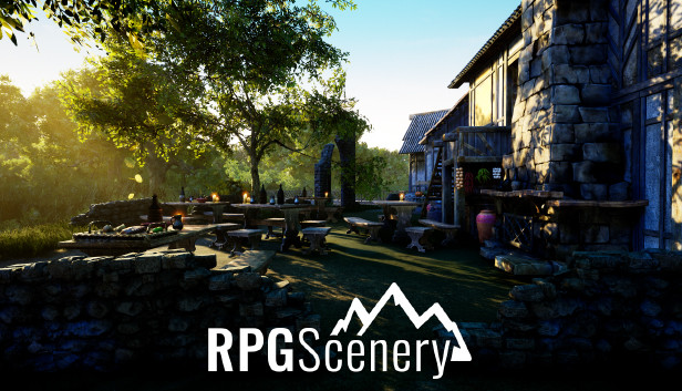 RPGScenery - River Settlement Scene Steam capsule image
