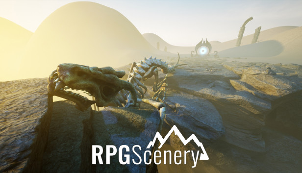 RPGScenery - Dragon Bones Scene Steam capsule image