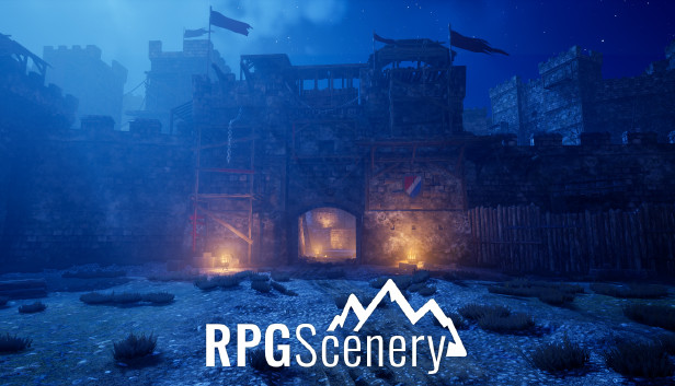 RPGScenery - Fortress Gate Scene Steam capsule image