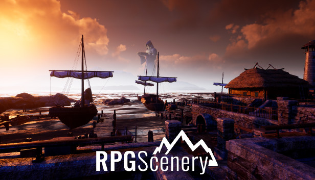 RPGScenery - Medieval Port Scene Steam capsule image