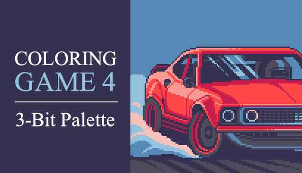 Coloring Game 4 – 3-Bit Palette Steam capsule image