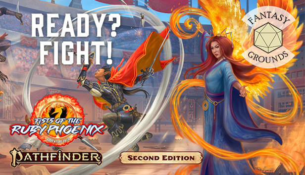 Fantasy Grounds - Pathfinder 2 RPG - Fists of the Ruby Phoenix AP 2: Ready? Fight! Steam capsule image