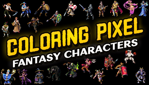 Coloring Pixel - Fantasy Characters Steam capsule image