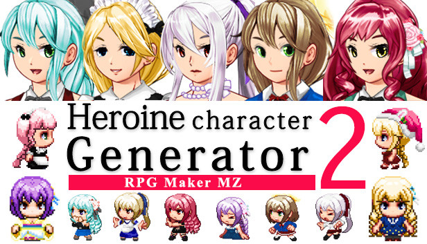 RPG Maker MZ - Heroine Character Generator 2 for MZ Steam capsule image