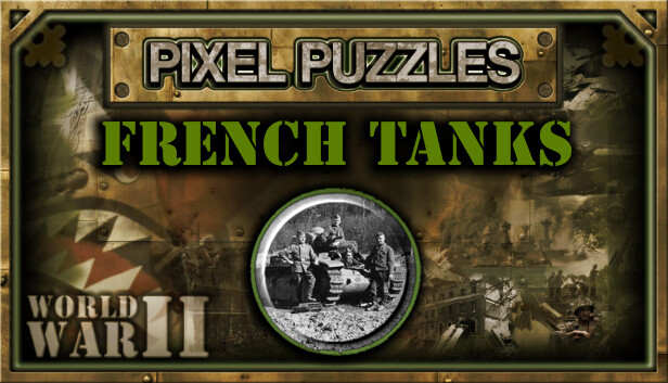 Pixel Puzzles WW2 Jigsaw - Pack: French Tanks Steam capsule image