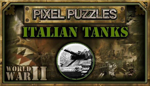 Pixel Puzzles WW2 Jigsaw - Pack: Italian Tanks Steam capsule image