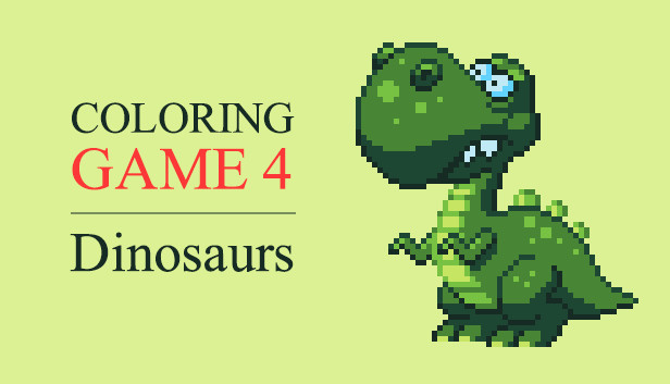 Coloring Game 4 - Dinosaurs Steam capsule image