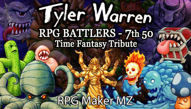RPG Maker MZ - Tyler Warren RPG Battlers 7th 50 - Time Fantasy Tribute Steam capsule image
