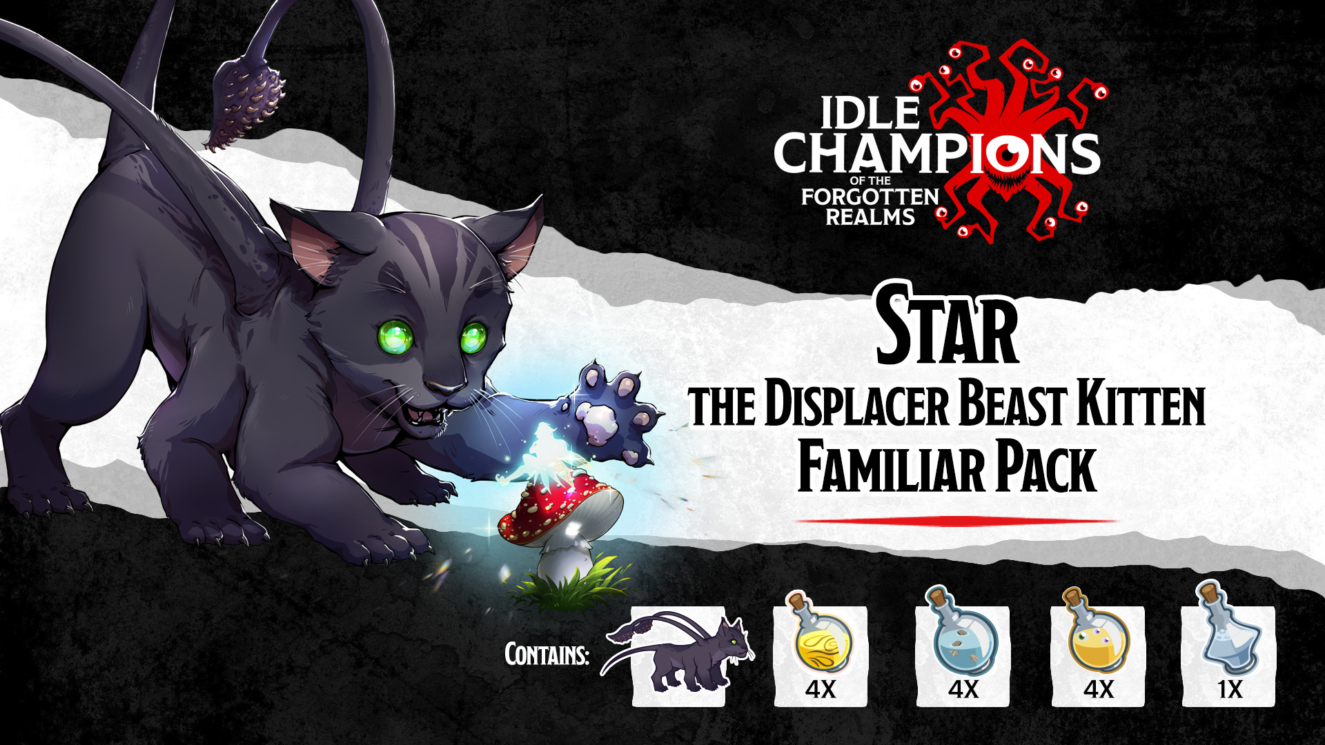 Idle Champions - Star the Displacer Beast Kitten Familiar Pack on Steam