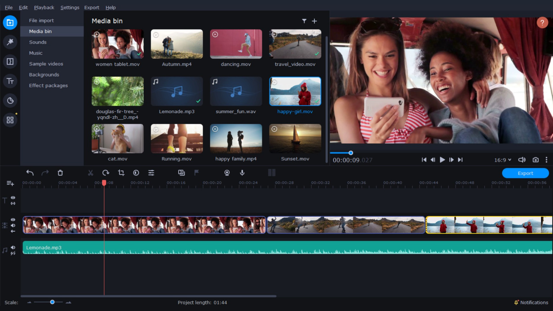 movavi video editor for free