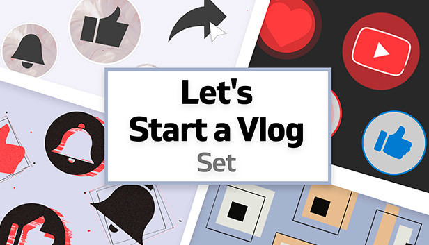 Movavi Video Suite 2022 - Let's Start a Vlog Set Steam capsule image