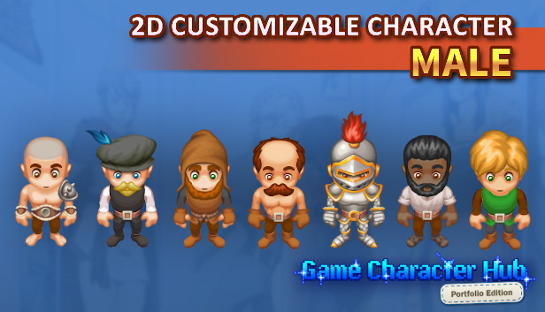 Game Character Hub PE: 2D Customizable Character - Male Steam capsule image