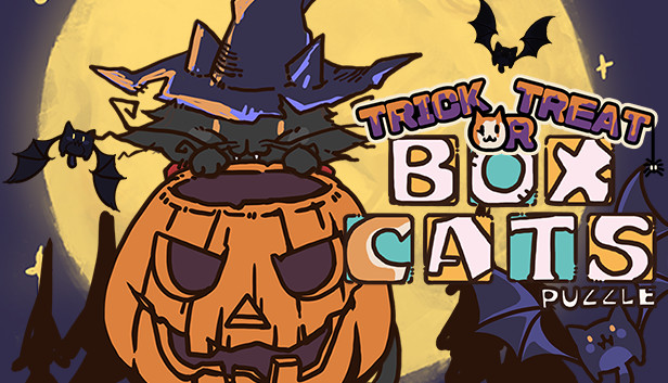 Box Cats Puzzle - Halloween Steam capsule image