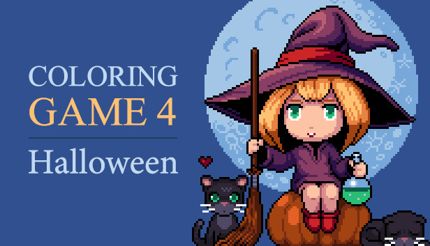 Coloring Game 4 - Halloween Steam capsule image