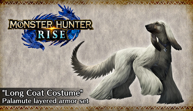 MONSTER HUNTER RISE - "Long Coat Costume" Palamute layered armor set Steam capsule image