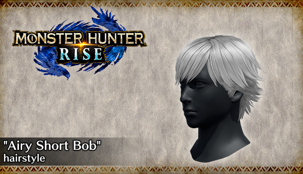 MONSTER HUNTER RISE - "Airy Short Bob" hairstyle Steam capsule image