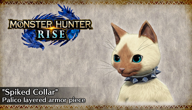 MONSTER HUNTER RISE - "Spiked Collar" Palico layered armor piece Steam capsule image