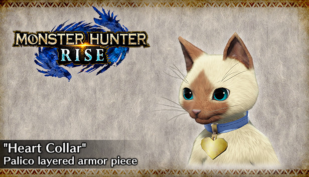 MONSTER HUNTER RISE - "Heart Collar" Palico layered armor piece Steam capsule image