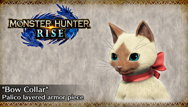 MONSTER HUNTER RISE - "Bow Collar" Palico layered armor piece Steam capsule image