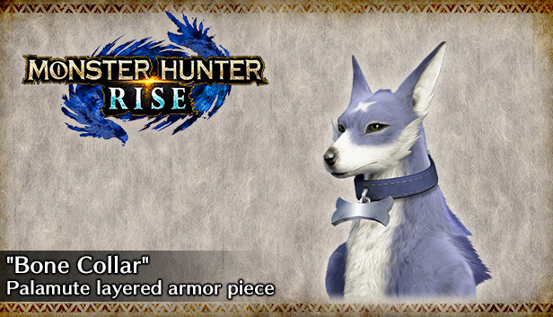 MONSTER HUNTER RISE - "Bone Collar" Palamute layered armor piece Steam capsule image