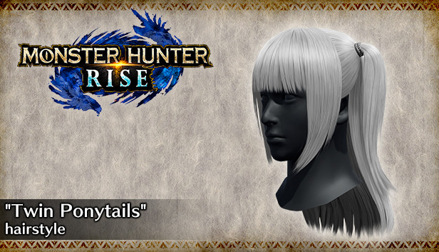 MONSTER HUNTER RISE - "Twin Ponytails" hairstyle Steam capsule image