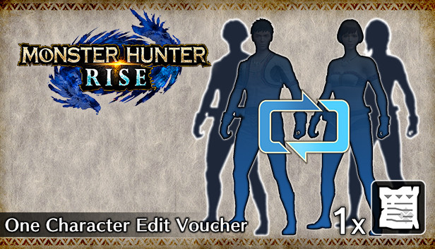 MONSTER HUNTER RISE - One Character Edit Voucher Steam capsule image