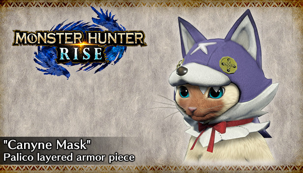 MONSTER HUNTER RISE - "Canyne Mask" Palico layered armor piece Steam capsule image
