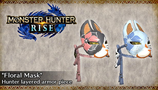 MONSTER HUNTER RISE - "Floral Mask" Hunter layered armor piece Steam capsule image