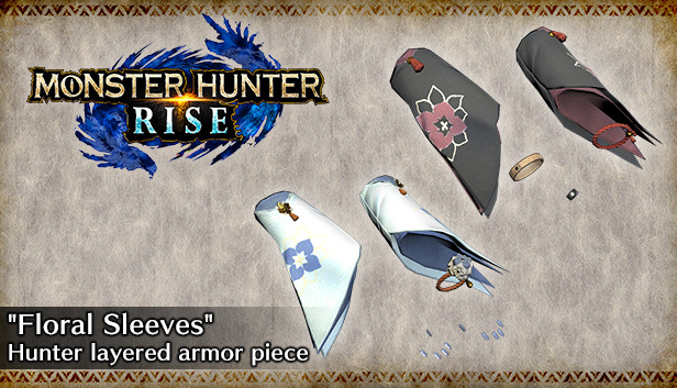 MONSTER HUNTER RISE - "Floral Sleeves" Hunter layered armor piece Steam capsule image