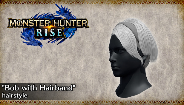 MONSTER HUNTER RISE - "Bob with Hairband" hairstyle Steam capsule image