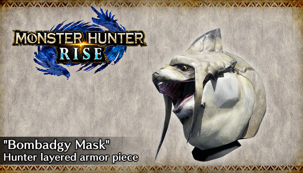MONSTER HUNTER RISE - "Bombadgy Mask" Hunter layered armor piece Steam capsule image