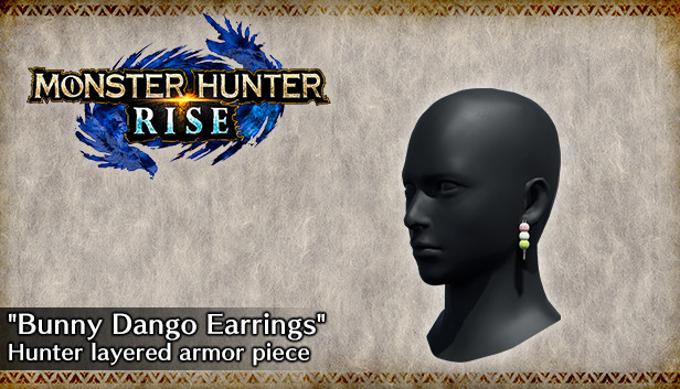 MONSTER HUNTER RISE - "Bunny Dango Earrings" Hunter layered armor piece Steam capsule image