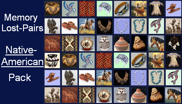 Memory Lost-Pairs - Native Americans (& Gems) Steam capsule image