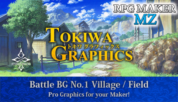 RPG Maker MZ - TOKIWA GRAPHICS Battle BG No.1 Village/Field Steam capsule image