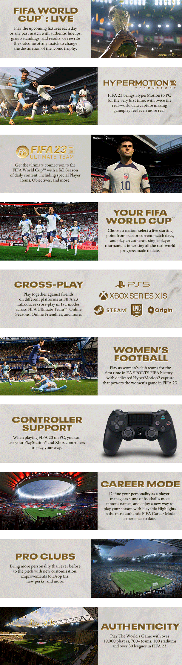 EA SPORTS FIFA 23 pode ser jogado de graça na Steam (PC