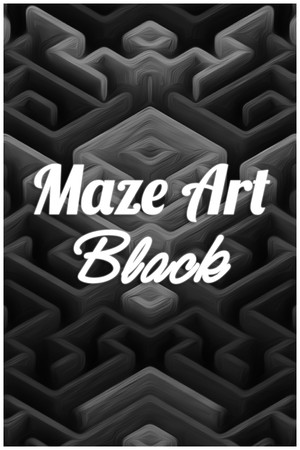 Maze Art: Black cover