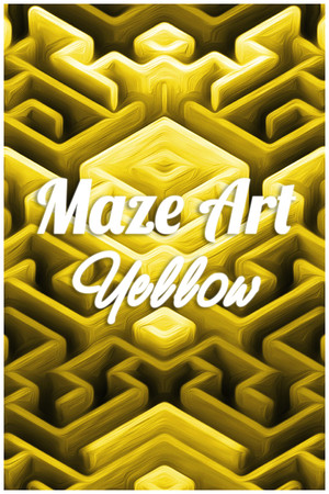 Maze Art: Yellow cover art